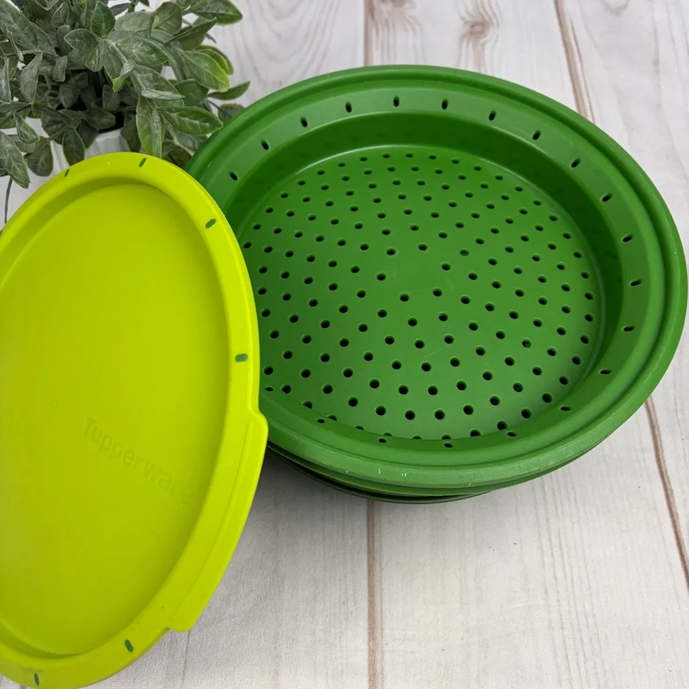TUPPERWARE Smart Steamer 4-Piece Set - Green